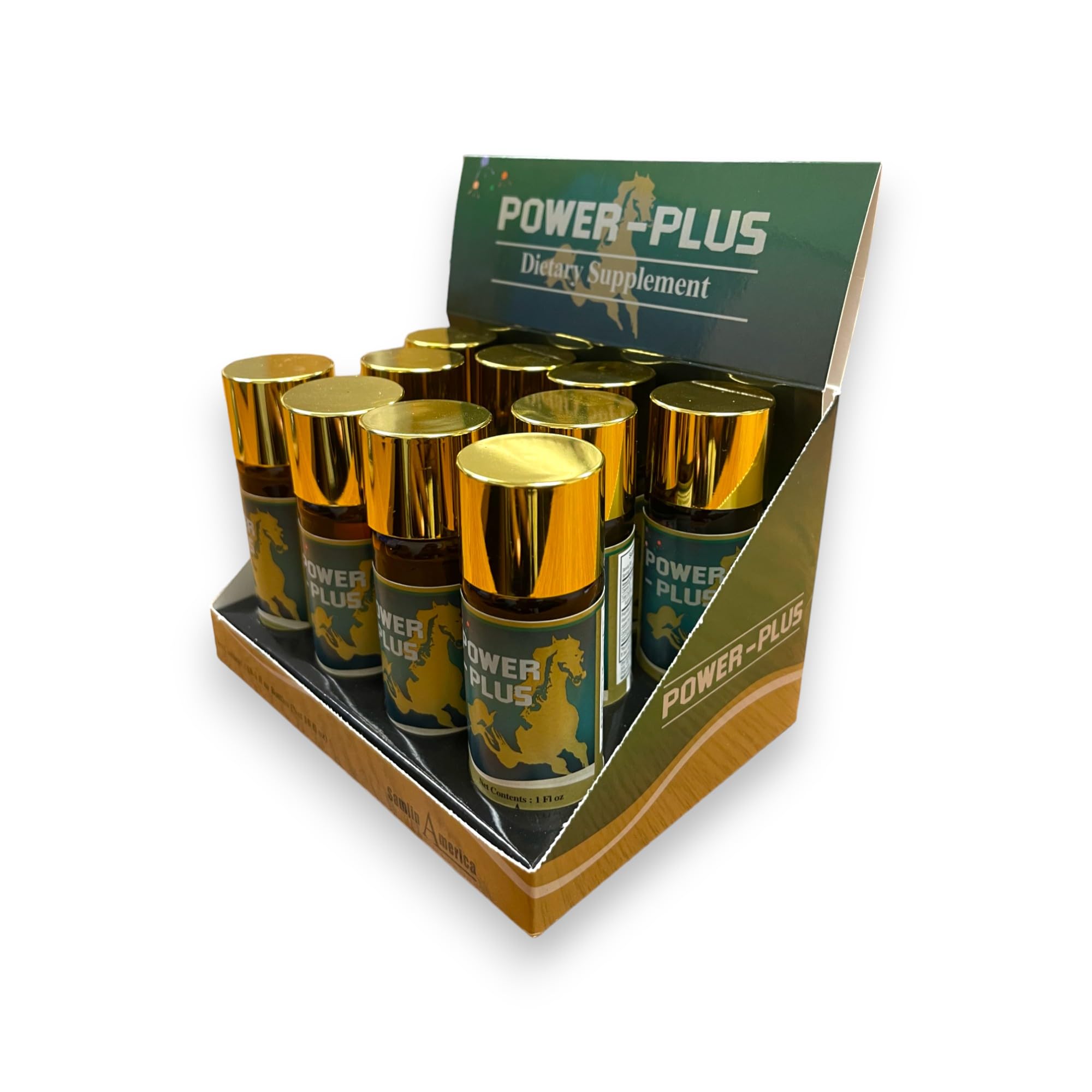 POWER-PLUS Botanical Blend Liquid Supplement - 10 Bottles (1 FL OZ Each) | Herbal Energy Booster & Immune Support | Perfect for Daily Wellness & Active Lifestyles