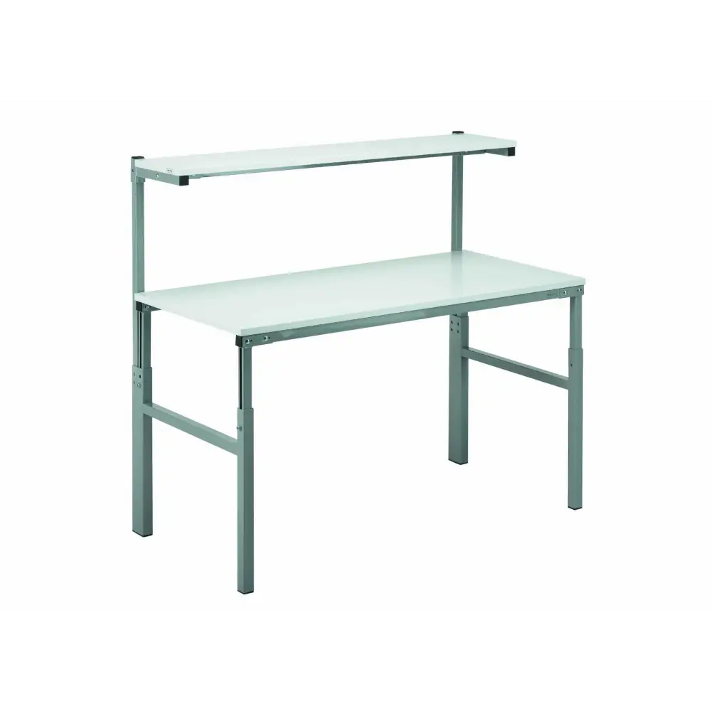 Ergonomic Workbench with Adjustable Shelf - Heavy Duty Steel Work Table for DIY, Woodworking & Garage - Perfect for Home Workshops & Professional Use