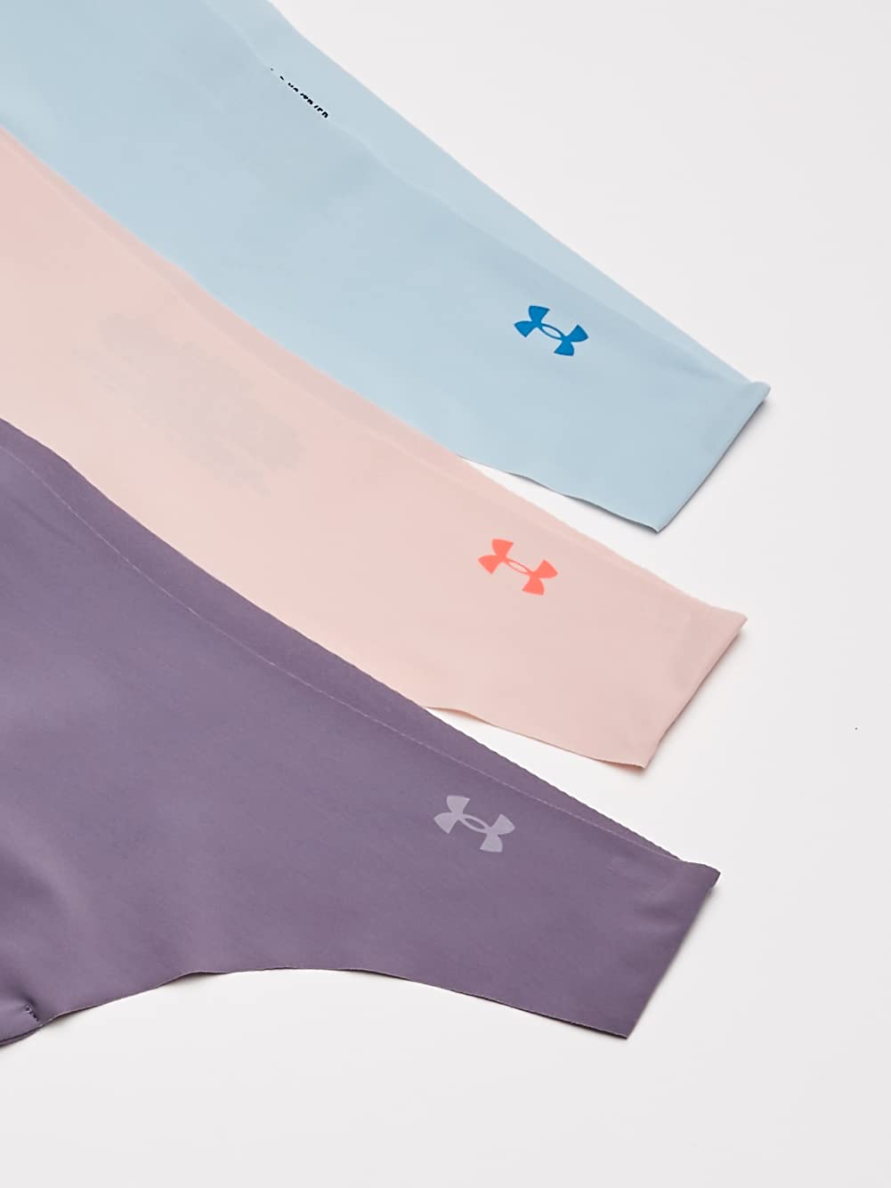 Under Armour Women's 3-Pack Pure Stretch No Show Thong Underwear - Ultra Soft, Breathable & All-Day Comfort for Workout, Yoga & Everyday Wear