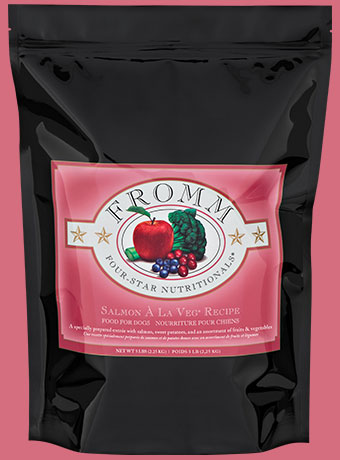 Fromm® Salmon A La Veg Four Star Grain-Free Dry Dog Food - Premium Protein & Veggie Blend for Adult Dogs - Perfect for Sensitive Stomachs & Allergies - Home Delivery Available