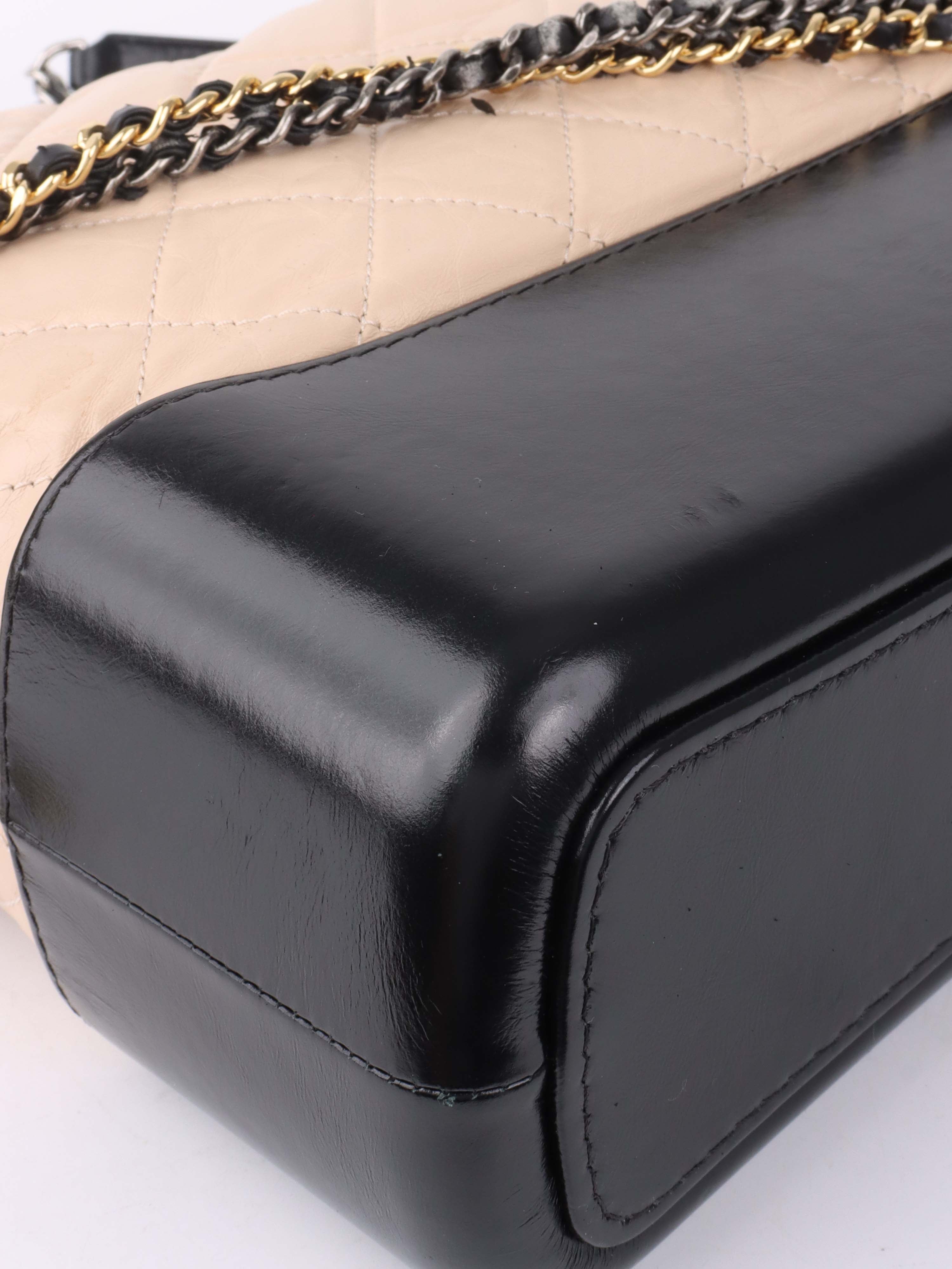 Chanel Medium Gabrielle Shoulder Bag in Black & Beige | Luxury Designer Handbag for Women | Perfect for Work, Travel & Evening Events