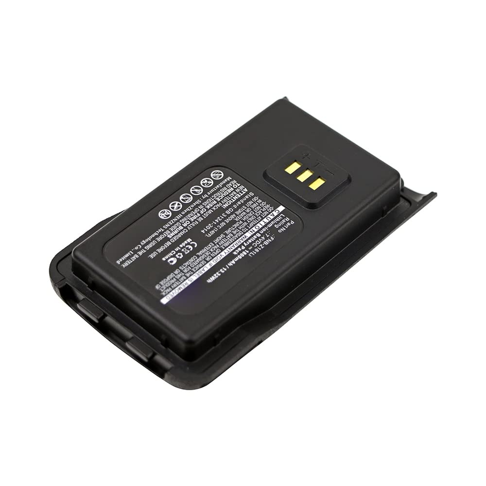 Synergy Digital 2-Way Radio Li-ion Battery Pack - 7.4V 1800mAh Replacement for Vertex EVX-C31 & FNB-Z181Li - 5-Pack for Long-Lasting Communication - Perfect for Security, Construction & Outdoor Adventures
