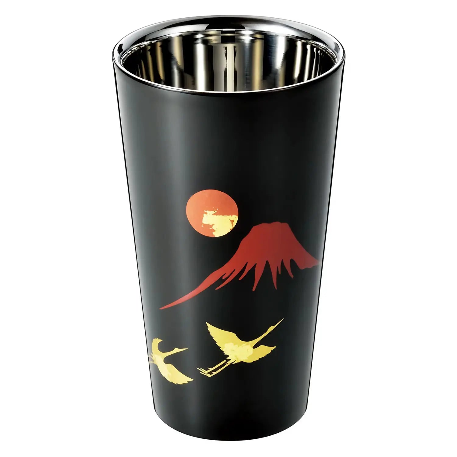 Asahi Akafuji Stainless Steel Double Wall Insulated Beer Mug 250ml - Keeps Drinks Cold for Hours, Perfect for Iced Beer, Cocktails, and Outdoor Parties