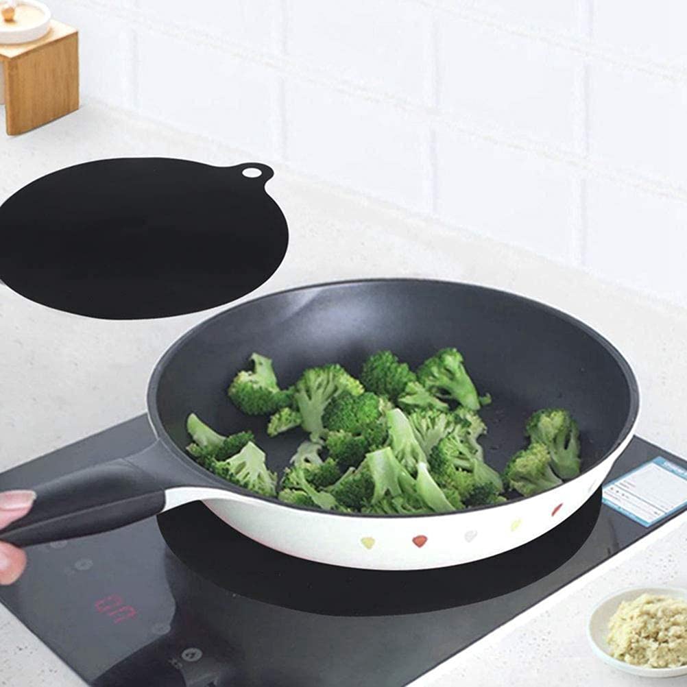 4-Pack Non-Slip Silicone Cooktop Protector Mats - Heat Resistant Reusable Induction Burner Covers for Pots & Pans - Perfect for Electric Stoves, Kitchen Safety & Countertop Protection