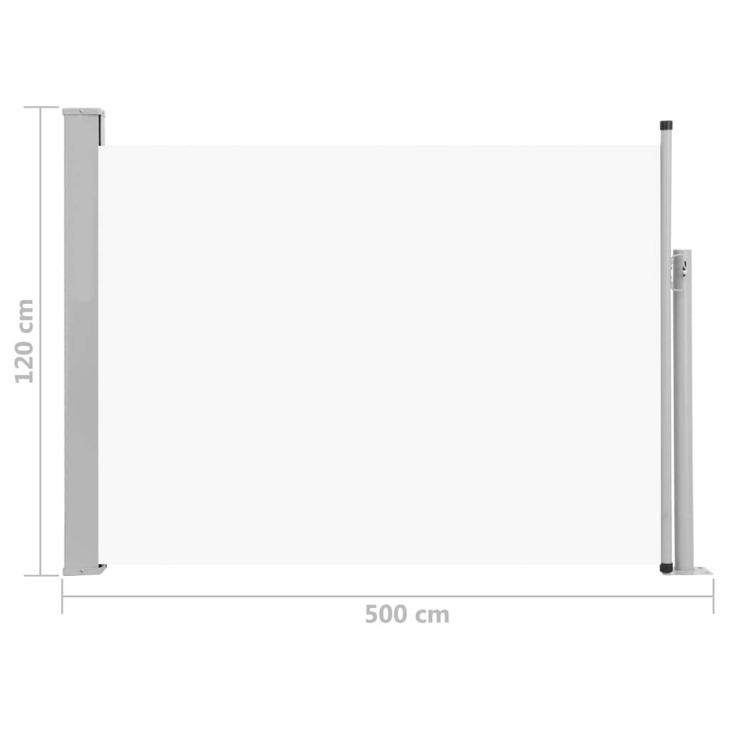 SKM Retractable Side Awning for Patio & Terrace - 47.2