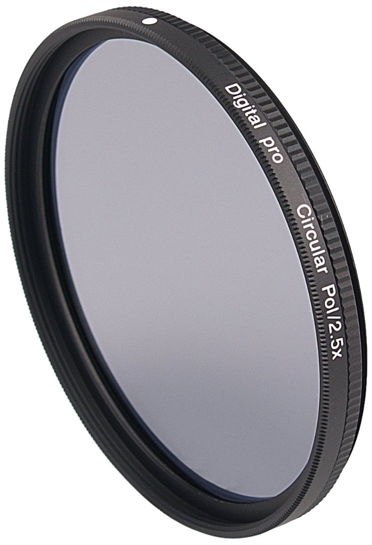 82mm Circular Polarizer Slim Aluminum Mount Multi-Coated Red Label Filter - Black/Transparent - Perfect for DSLR Cameras, Landscape & Travel Photography