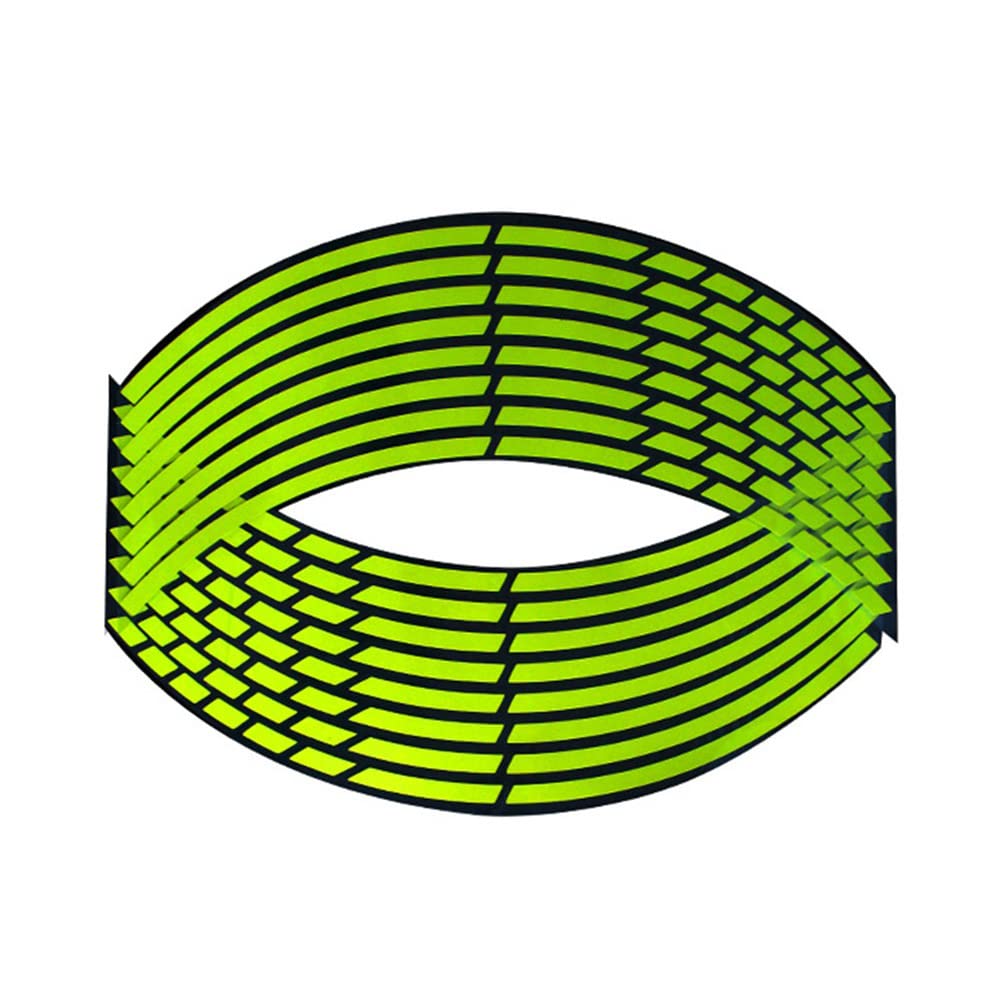 **Zcargel Reflective Wheel Stickers - Universal Motorcycle & Bicycle Rim Decals, Fluorescent Wheel Stripes for Cars, Bikes - Enhance Night Visibility & Style**    *(Perfect for Night Rides, Safety Upgrades, and Customizing Motorcycle, Bicycle, or Car Wheels)*