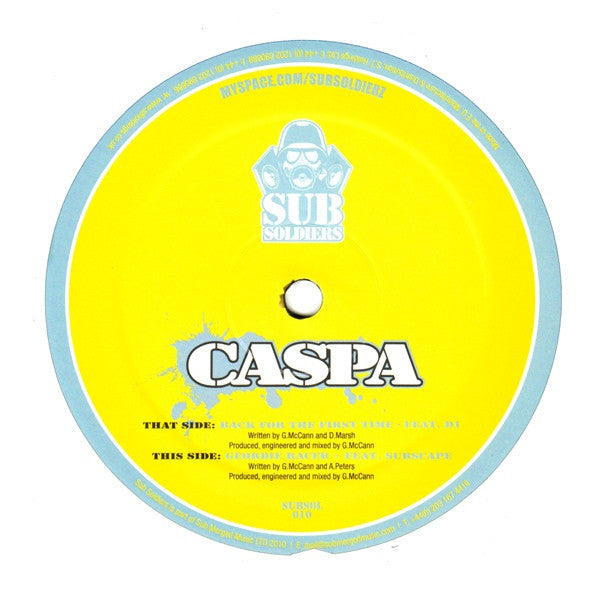 Caspa - Back For The First Time (SUBSOL010) | Sub Soldiers Dubstep Vinyl Record | Perfect for DJ Sets & Music Collectors
