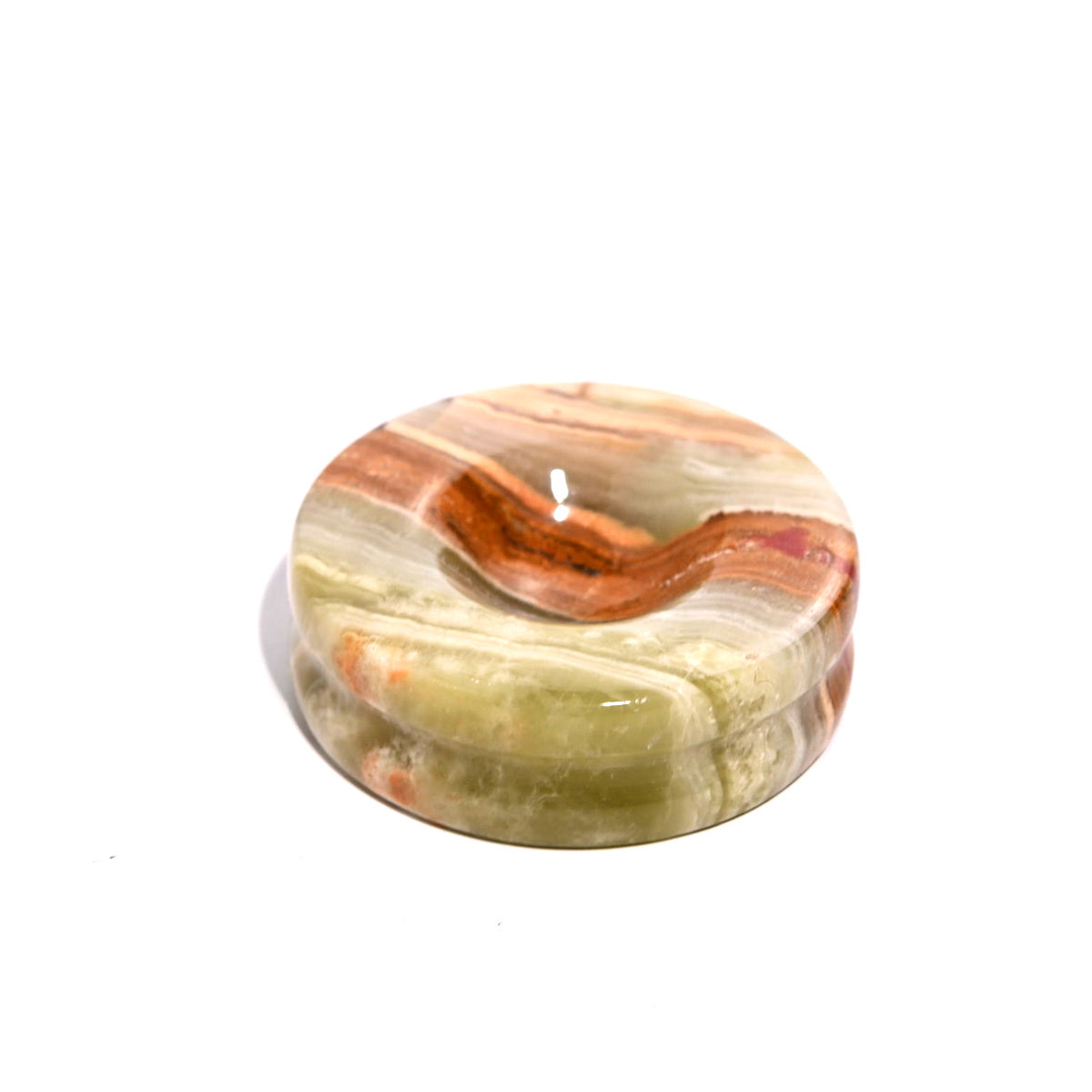 Natural Green Onyx Crystal Sphere with Wooden Stand - Healing Stone for Meditation, Yoga, Feng Shui, and Home Decor