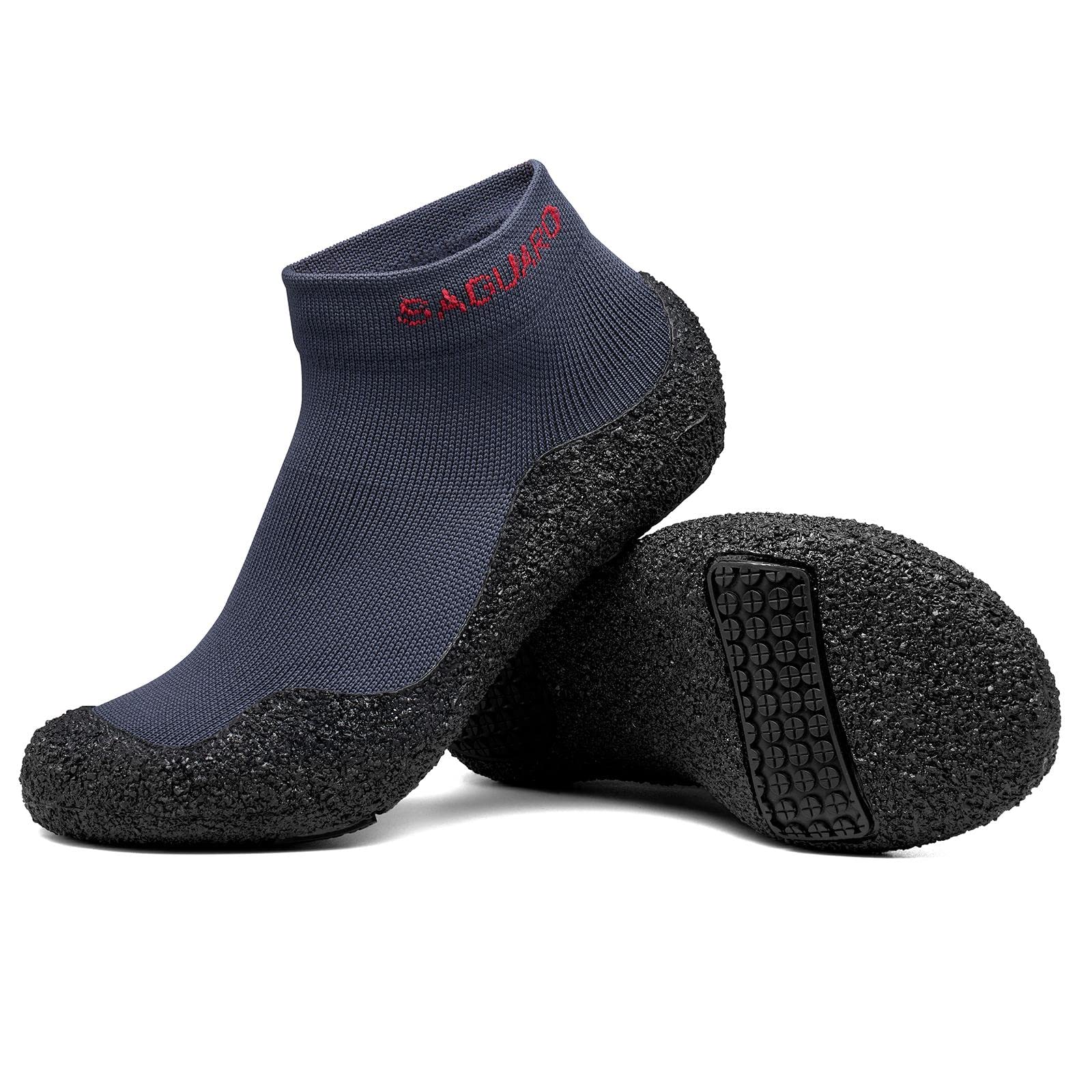 SAGUARO Women's Barefoot Water Shoes - Non-Slip Yoga Socks with Breathable Design for Beach, Pool, Gym & Travel | Lightweight Portable Aqua Socks for Women