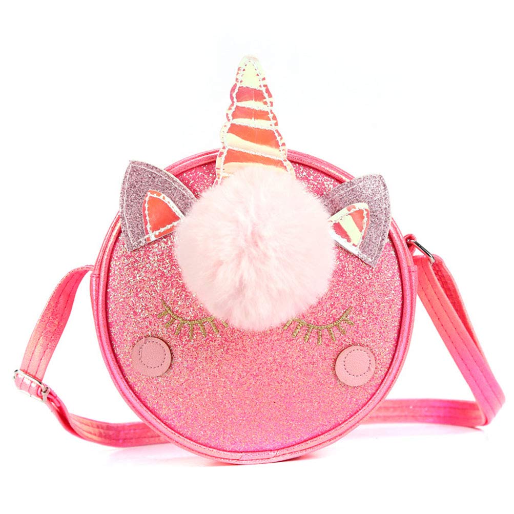 Cute Unicorn Shining Crossbody Bag for Women Girls Kids - Rainbow Small Coin Purse Wallet - Perfect for School, Travel, and Daily Use