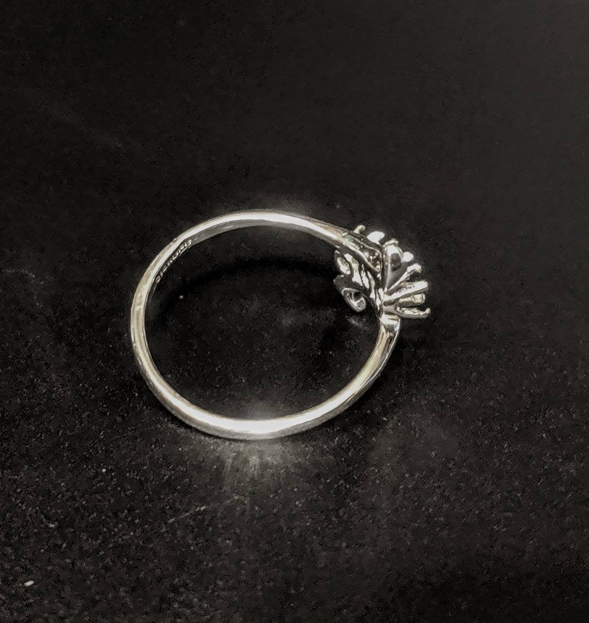 Solid Sterling Silver or 14kt Gold Three Stone Cluster Women's Pre-Notched Blank Ring Size 6-8 | Engagement, Wedding, Anniversary Jewelry Setting 163 276/143 276 | Perfect for Bridal, Gift & Special Occasions