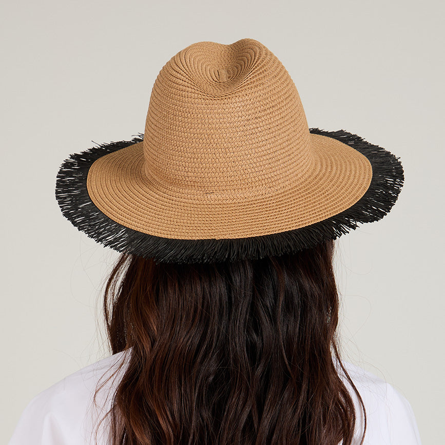 Courtney Braid Packable Fedora Hat for Women - Stylish & Foldable Sun Hat for Travel, Beach, and Outdoor Activities