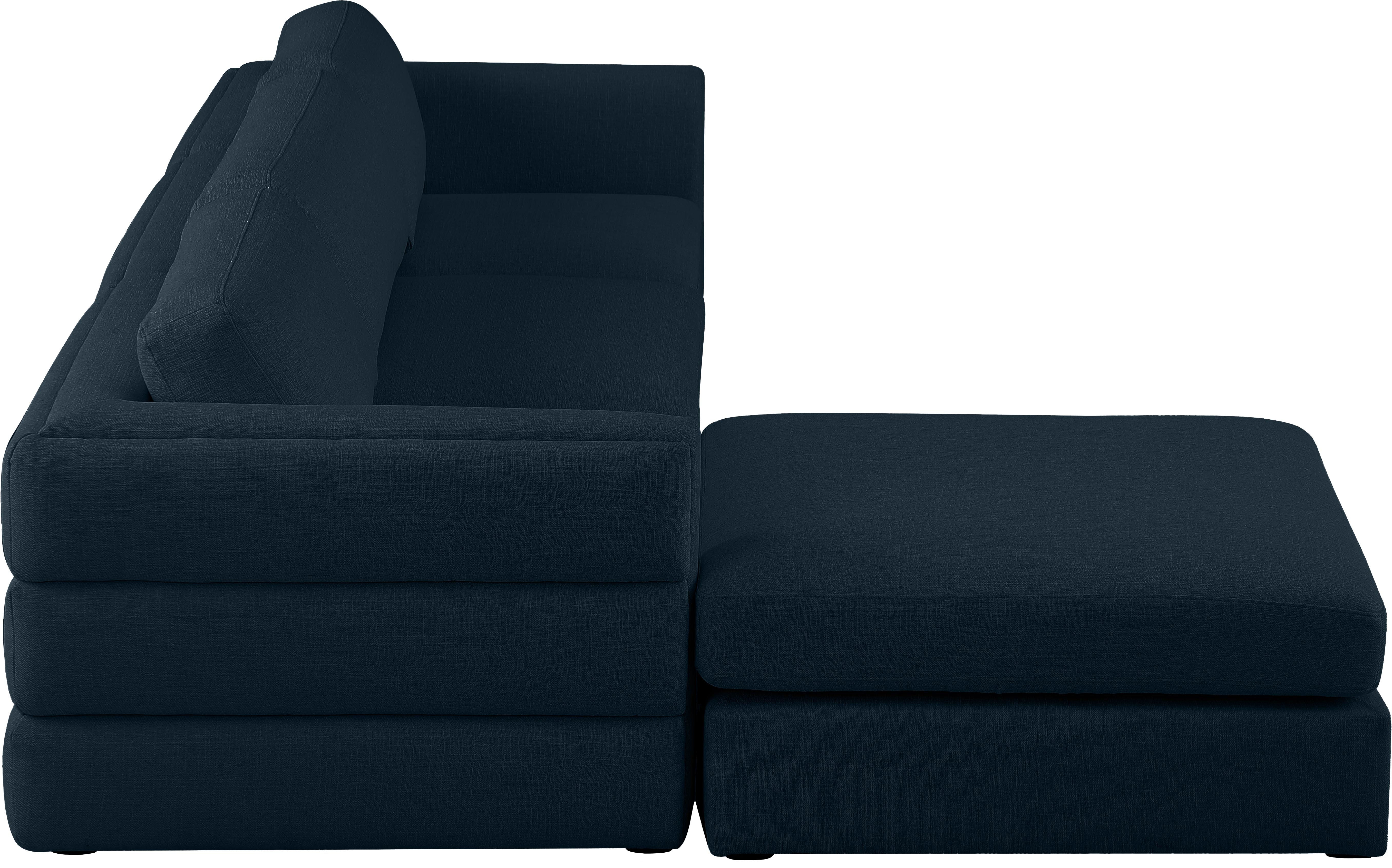 Beckham Durable Linen Textured Fabric Modular Sectional Sofa - Comfortable Modern Living Room Furniture for Home & Office Use