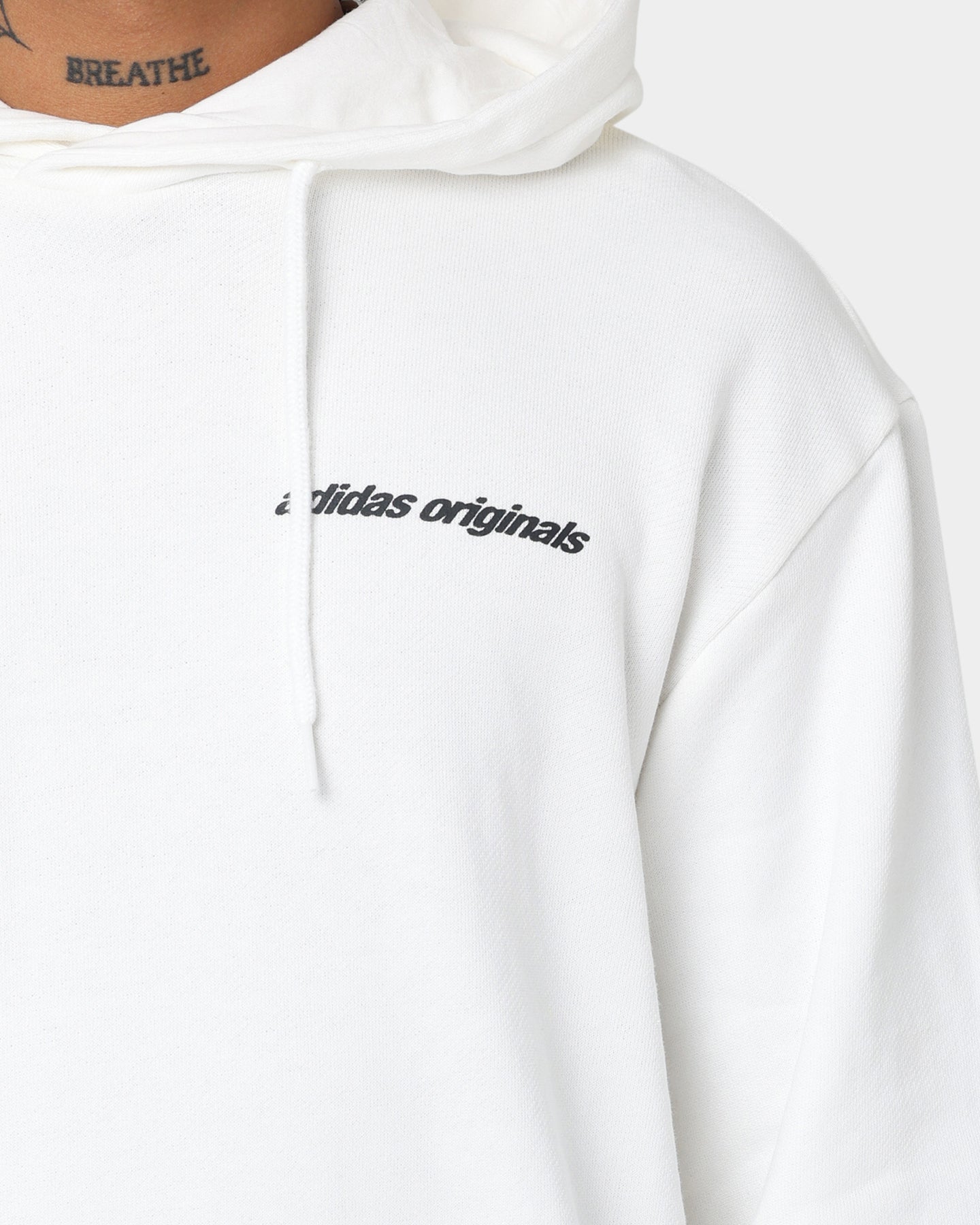 Adidas Yung Z Hoodie Core White - Men's Casual Pullover Sweatshirt for Streetwear & Everyday Comfort