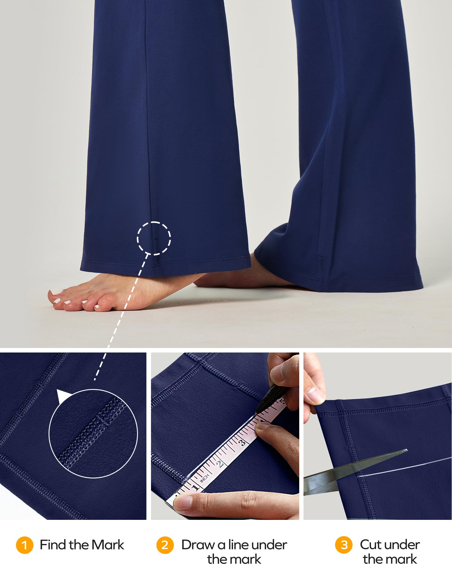 Ewedoos Women's High Waisted Bootcut Yoga Pants with Pockets - Stretchy Wide Leg Workout Pants for Yoga, Running & Lounge Wear