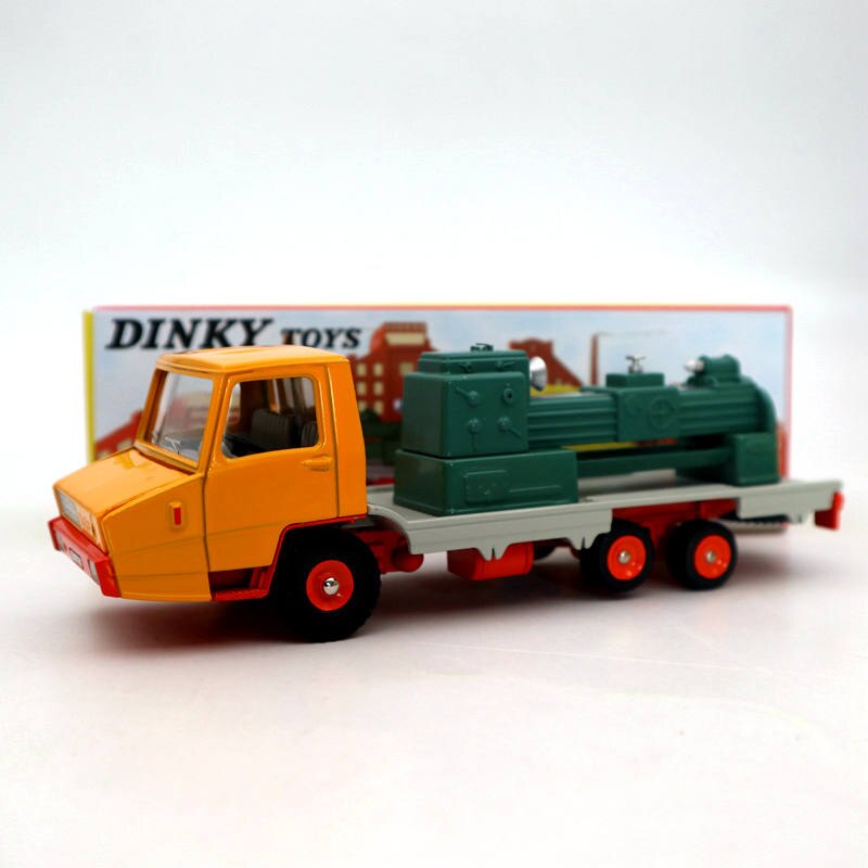 Atlas Dinky Toys 569P Berliet Stradair Plateau Surbaisse Porte Machine Outil Prototype Truck Diecast Model Car - 1:43 Scale Collectible Vehicle for Display & Gift - Perfect for Collectors, Diecast Enthusiasts & Home/Office Decoration