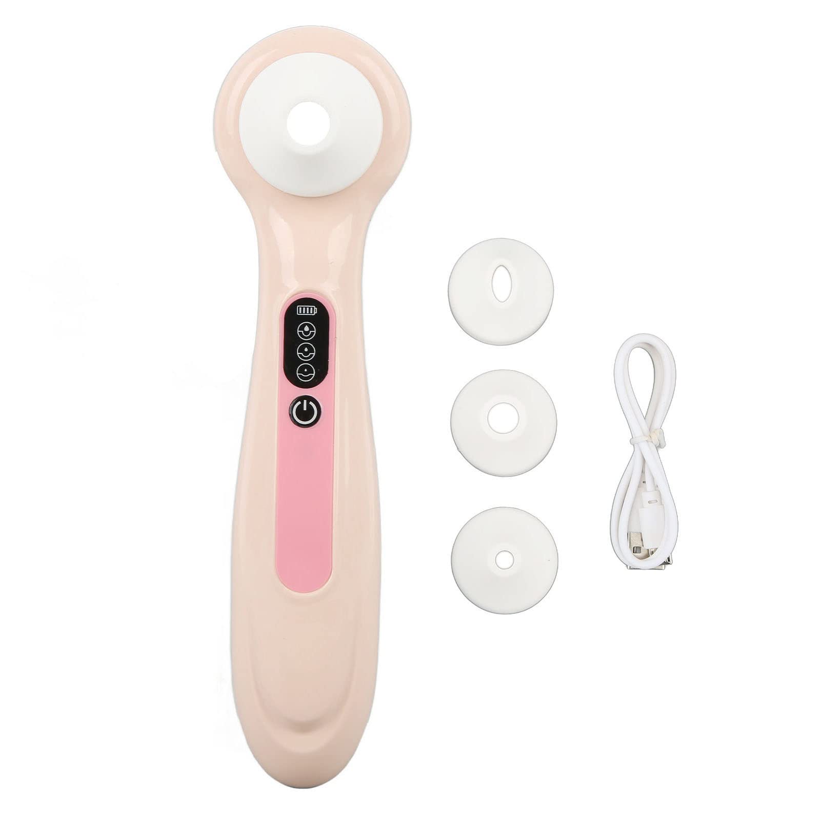 **Electric Blackhead Remover Vacuum - 3 Modes USB Rechargeable Pore Cleaner with LED Display for Deep Facial Cleansing (Pink) | Ideal for Pregnant Women & Daily Skincare Routine**