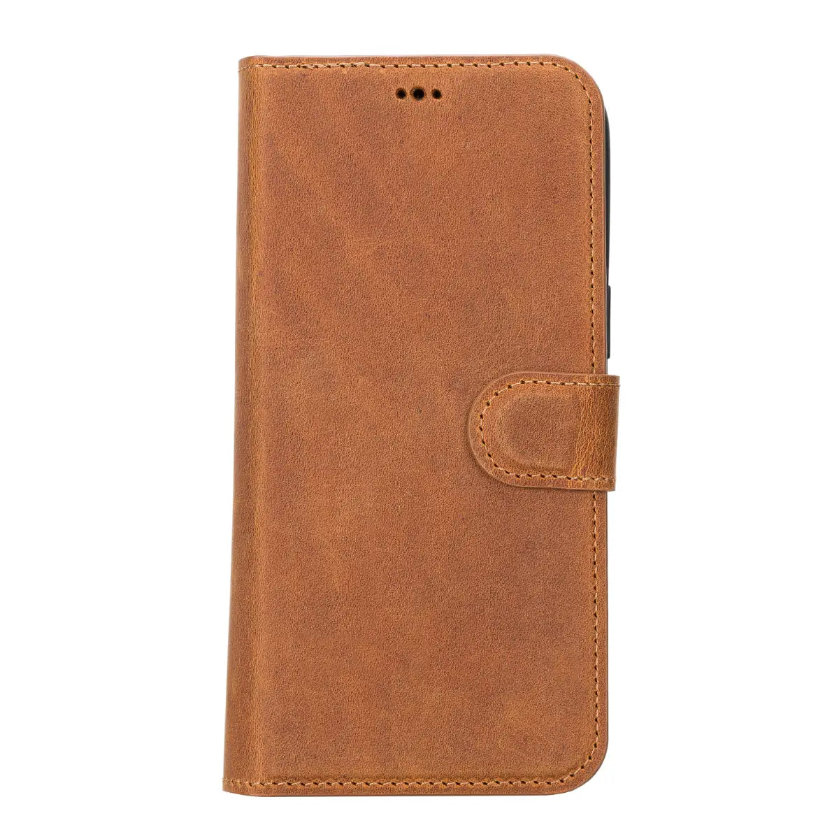 Premium Camel Brown Genuine Leather Wallet Case for iPhone 14 Pro Max - Slim Protective Cover with Card Slots (Perfect for Travel, Business & Everyday Use)