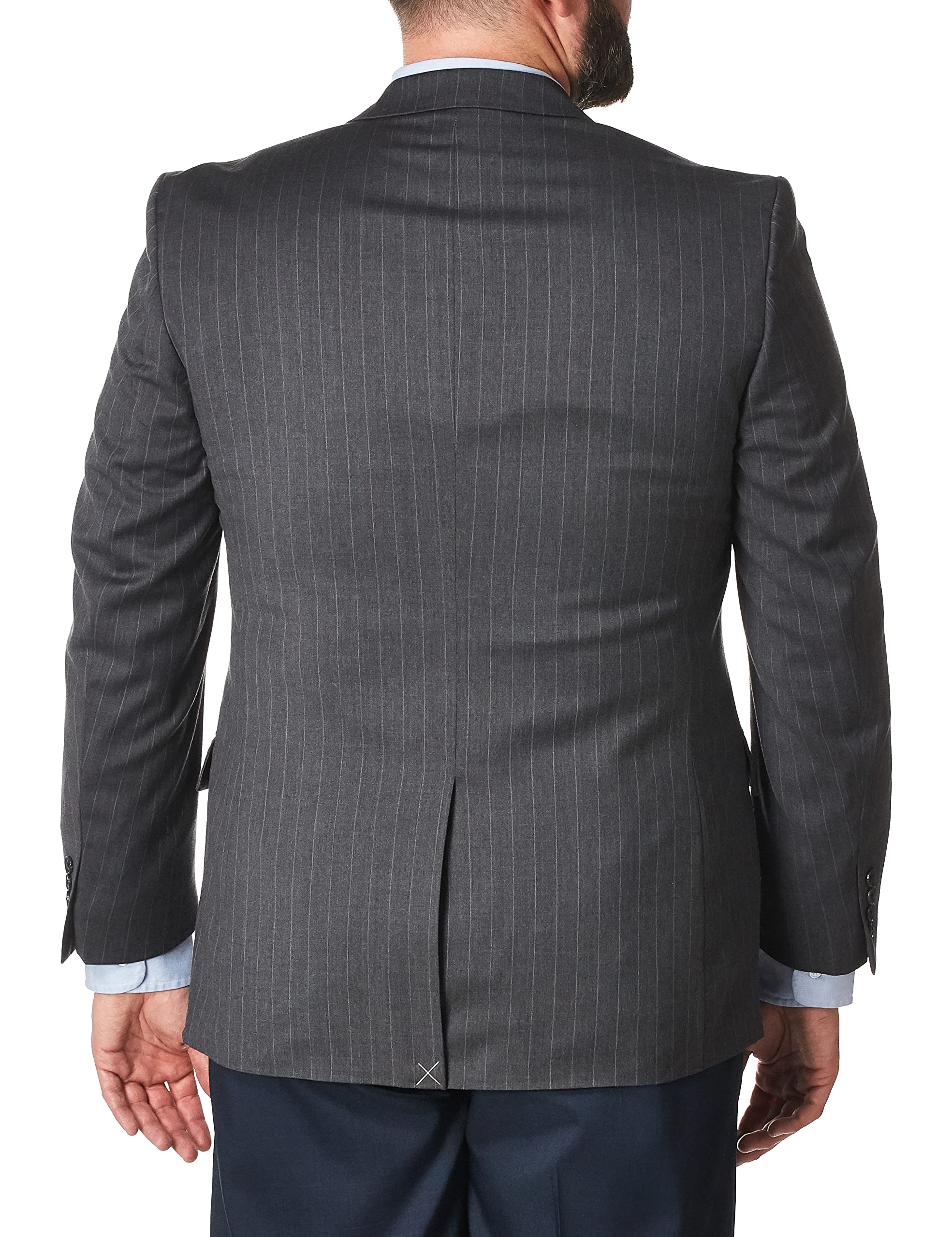 Premium Men's High-Twist Wool Suit Jacket - Classic Business & Formal Blazer for Office, Weddings & Special Occasions
