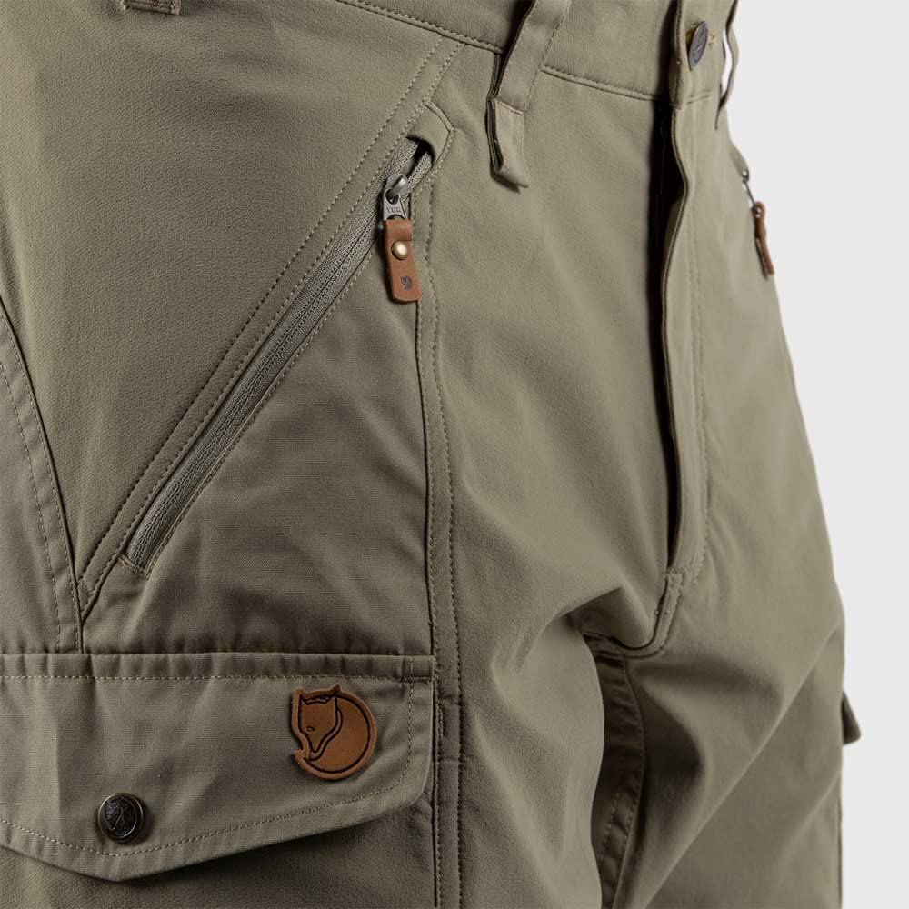 Fjällräven Men's Abisko Hiking Shorts - Light Olive, Size 54 - Durable Outdoor Adventure Shorts for Camping, Trekking & Travel