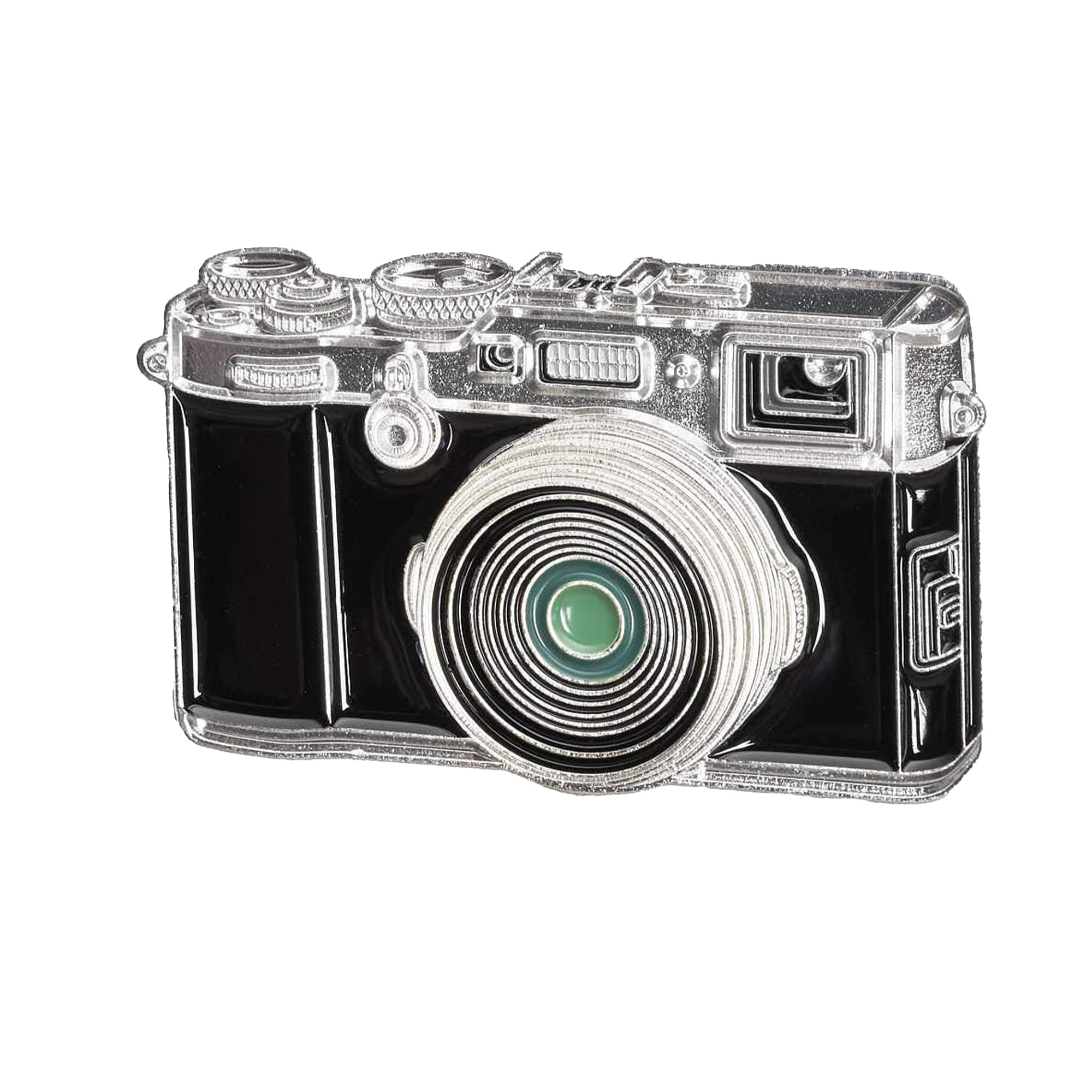 High-Precision Digital Rangefinder Camera Pin #2 - Chrome Finish for Hunting, Golf & Outdoor Activities | Accurate Distance Measurement Tool