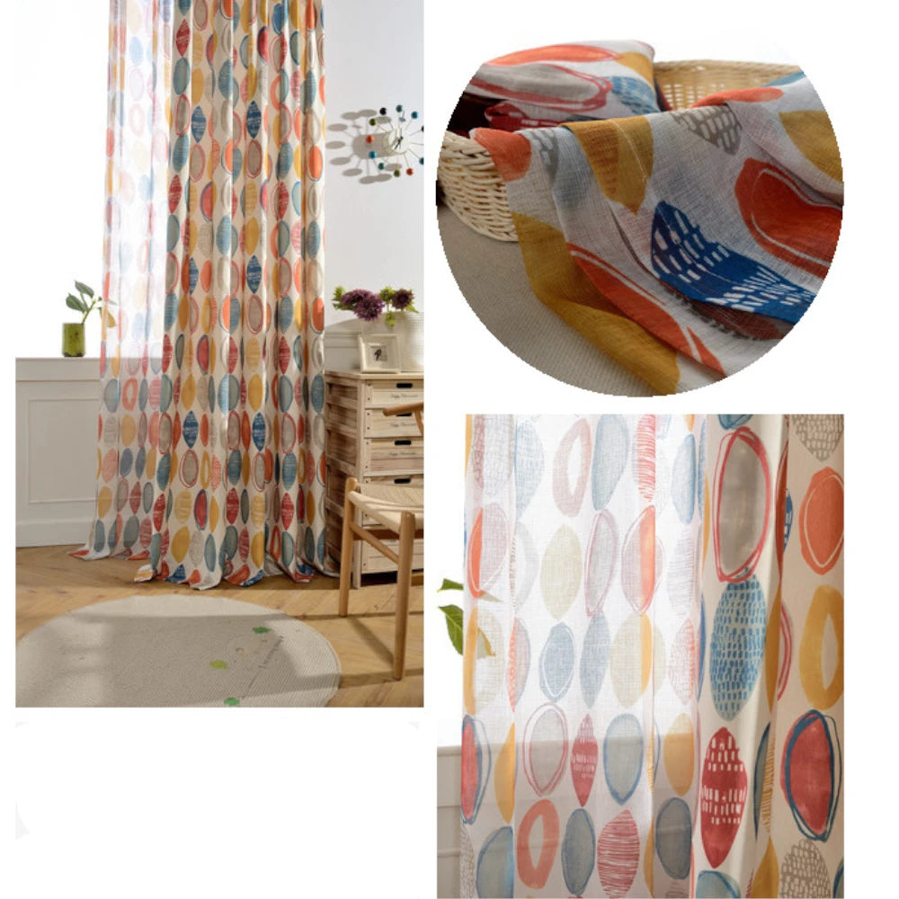 Alena Modern Geometric Custom Privacy Curtain - Blackout Window Treatment for Bedroom, Living Room & Nursery - Stylish Home Decor
