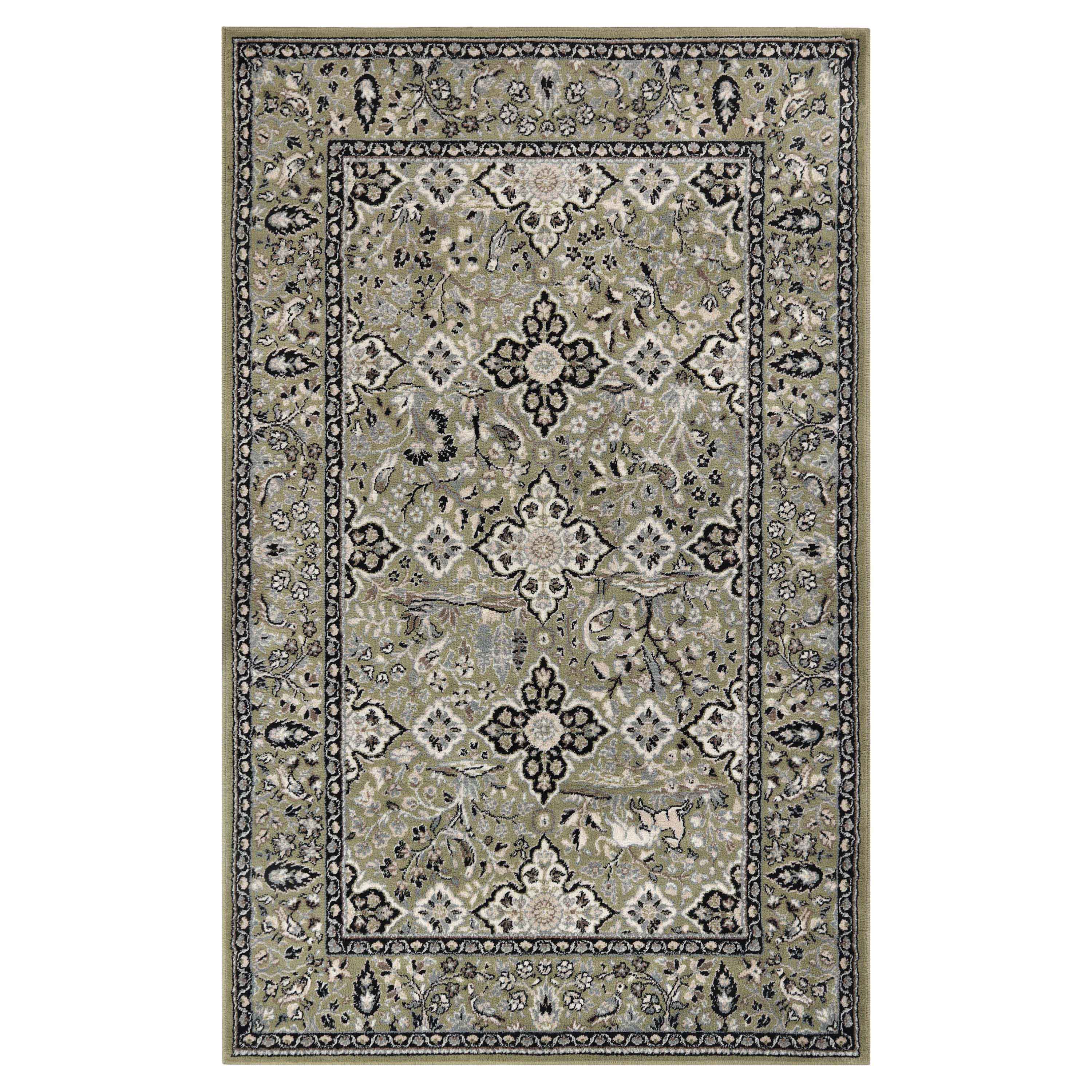 Radcliffe Traditional Floral Medallion Indoor Area Rug - Soft Non-Slip Living Room Carpet for Home Decor | Perfect for Bedroom, Dining Room & Office