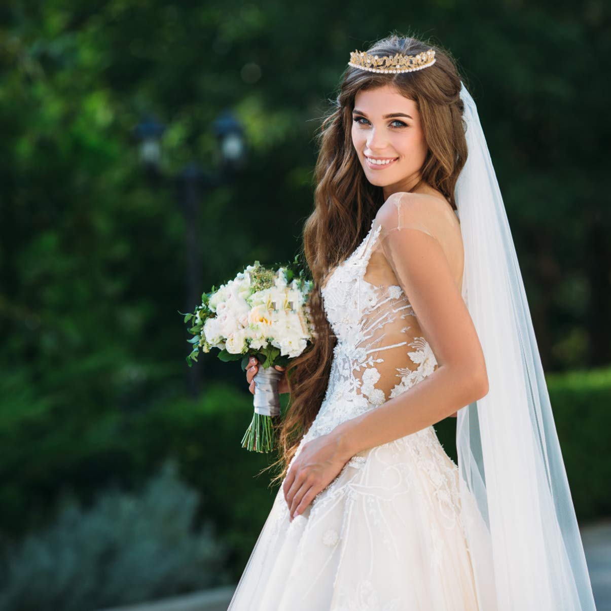 Beaupretty 3-Piece Leaf Rhinestone Bridal Tiara Set - Crystal Pearl Wedding Headpiece for Bride, Bridal Hair Accessories & Pageant Crown - Perfect for Weddings, Prom, Pageants, and Special Occasions