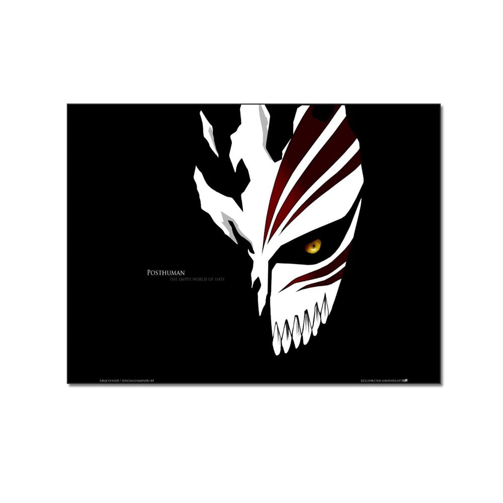 Black and White Canvas Wall Art - Endless Hatred World Poster Print (8x10 inches, 20x26cm) for Bedroom, Living Room & Home Decor | Unique Gift Idea for Art Lovers & Gothic Style Enthusiasts