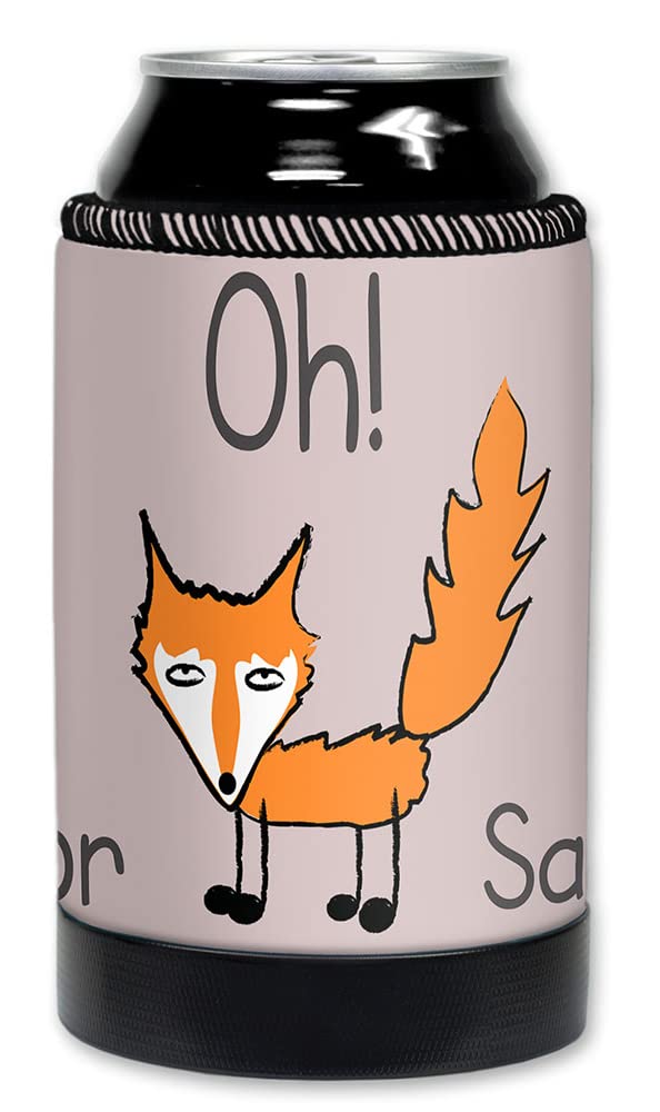 Premium Neoprene Can Cooler for 12oz Cans & Bottles | Made in USA | Insulated Beverage Sleeve for Beer, Soda & Drinks | Perfect for BBQs, Camping & Outdoor Adventures - Fox Sake Design