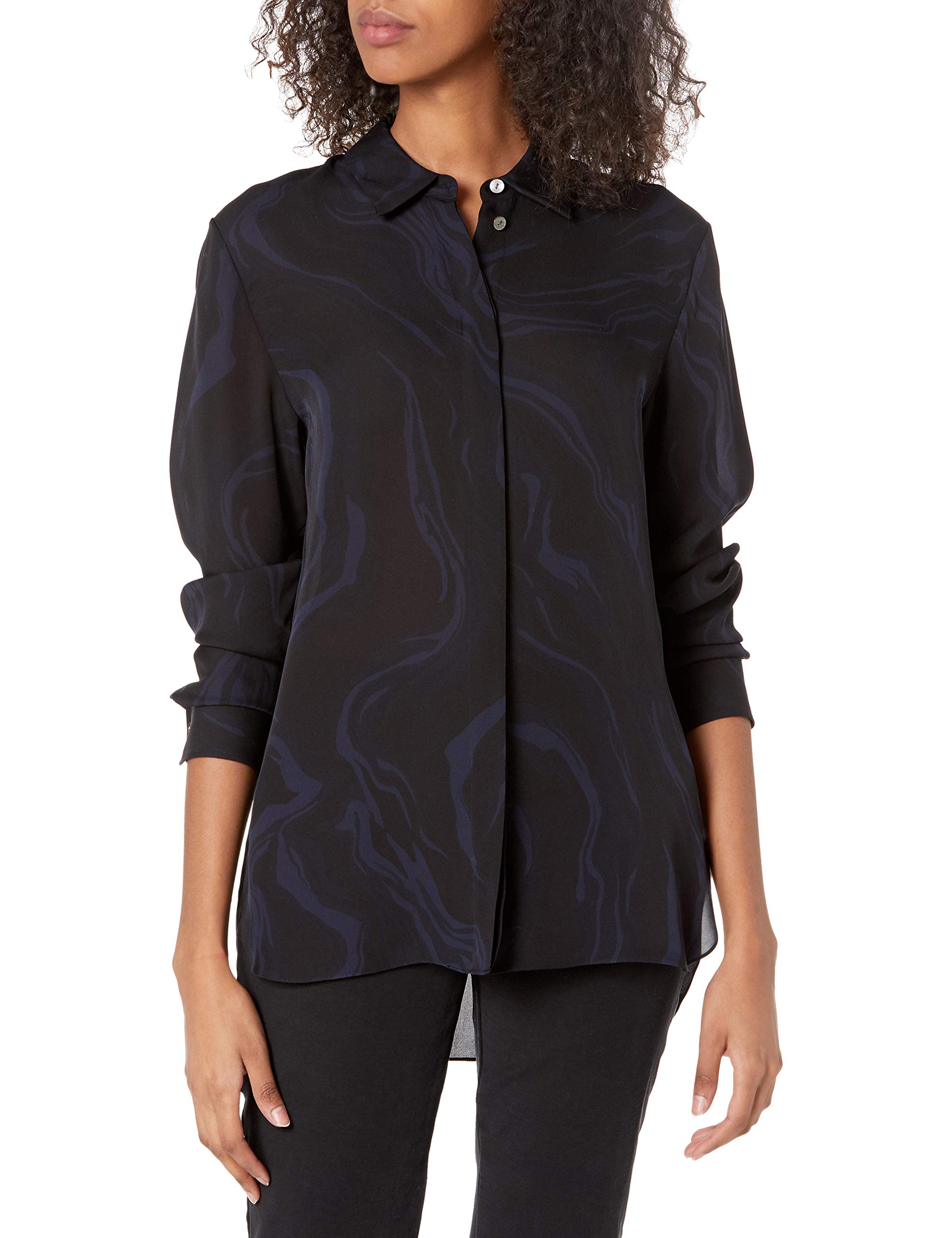 Theory Women's Classic Straight Fit Button-Down Shirt - Office Wear, Business Casual & Everyday Elegance