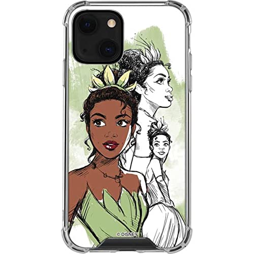 Skinit Clear iPhone 13 Case with Official Disney Princess Tiana Sketch Design - Slim Protective Cover for iPhone 13/13 Pro - Perfect for Everyday Use, Work & Travel