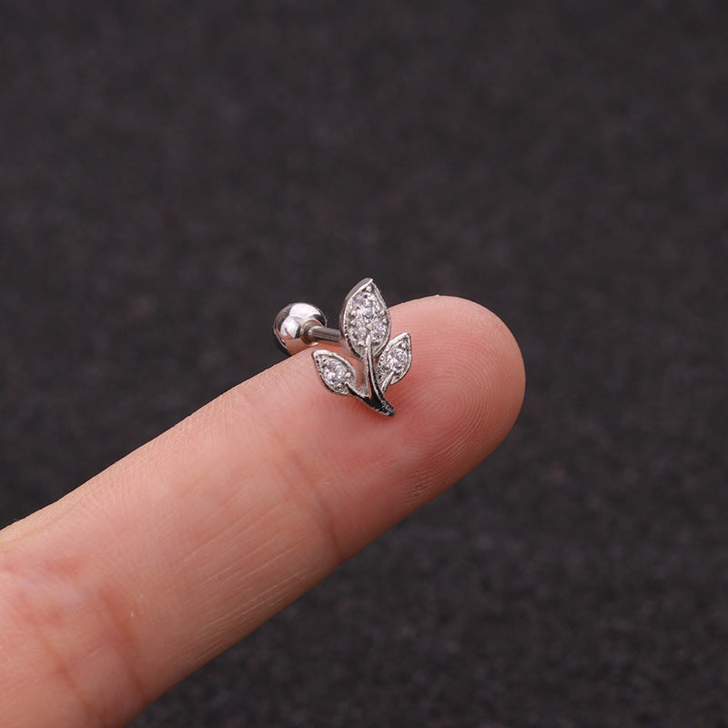 16G Heart Stud Love Conch Upper Ear Piercing Studs - HSPJ1915 | Dainty Cartilage Earrings for Women, Perfect for Everyday Wear & Special Occasions