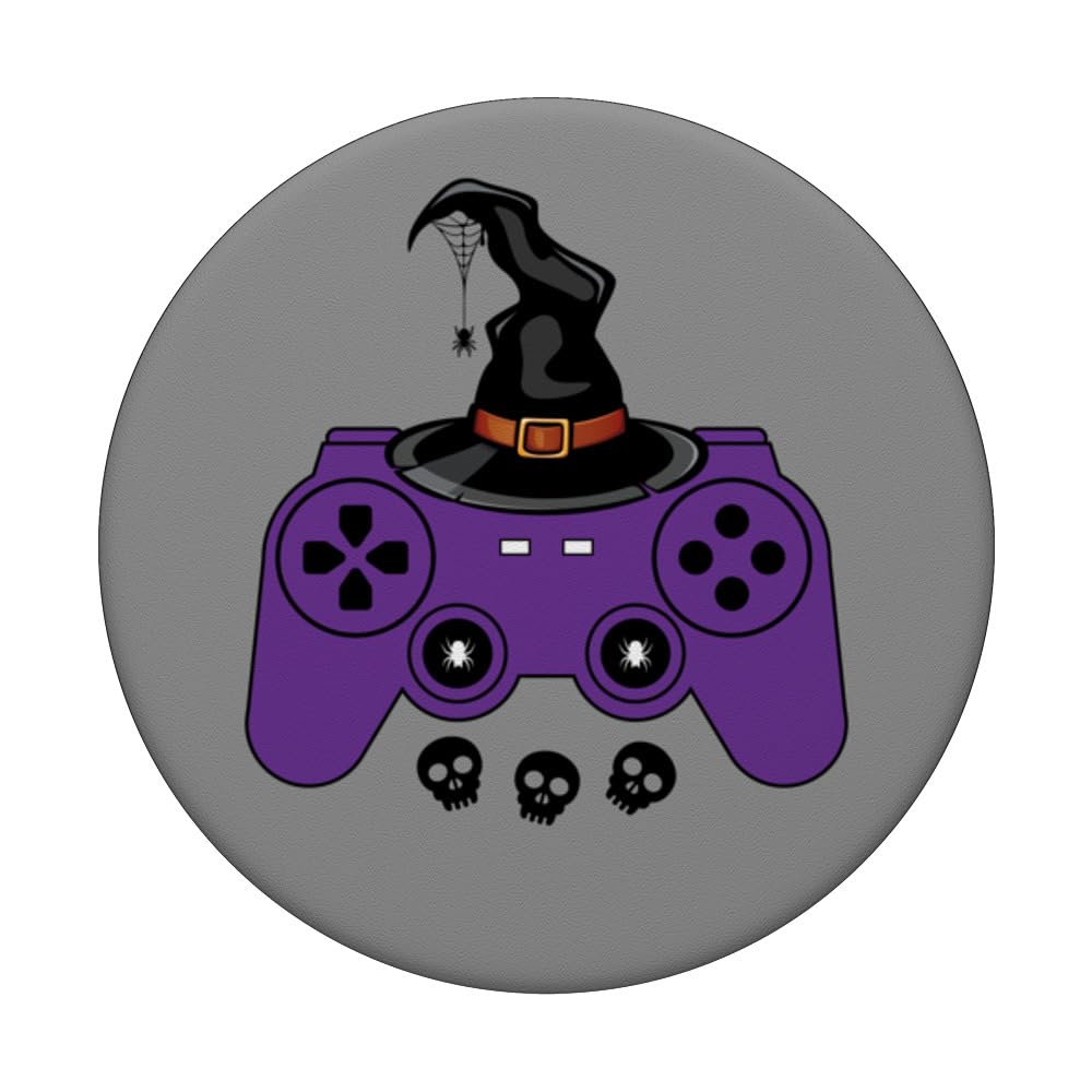 Halloween Gaming Controller PopSockets - Standard PopGrip for PS5 Xbox Switch - Perfect for Gamers & Halloween Party Decorations