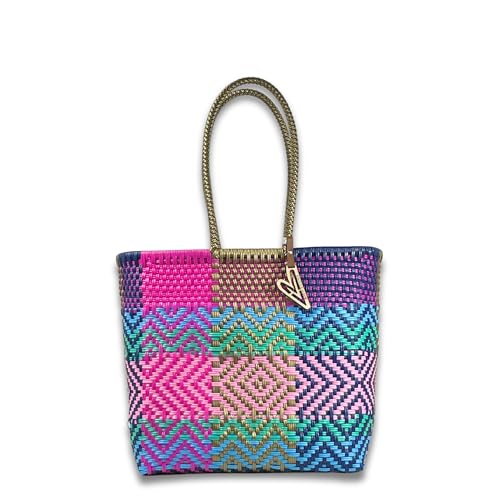 Gold With Pinks, Blue, Mint and Navy Blue