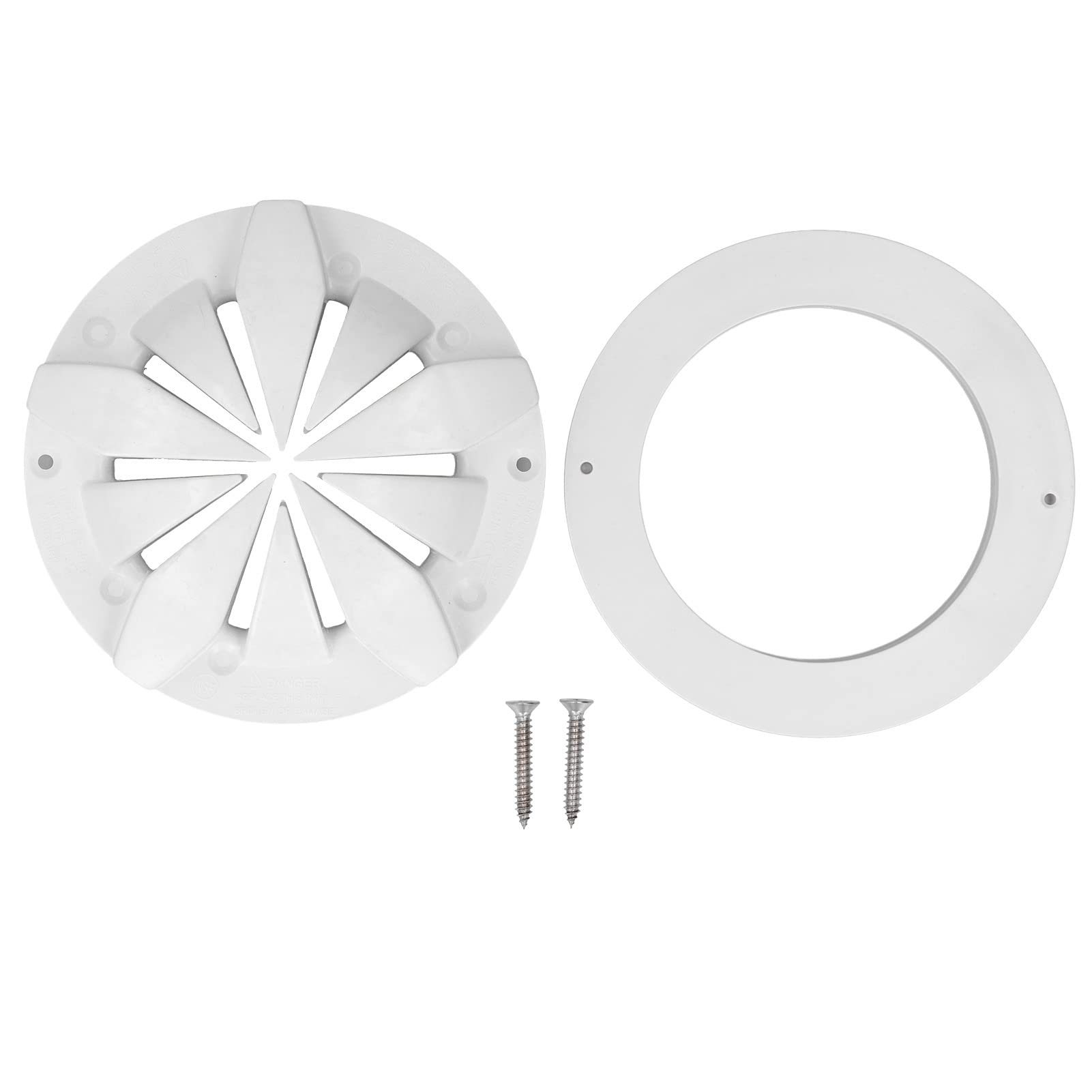 Yosoo PVC White Round Pool Main Drain Cover - Hot Spring Spa & Swimming Pool Drain Plate Accessory for Bathrooms, Pools, and Jacuzzis | Durable Water Drainage Solution for Indoor & Outdoor Use