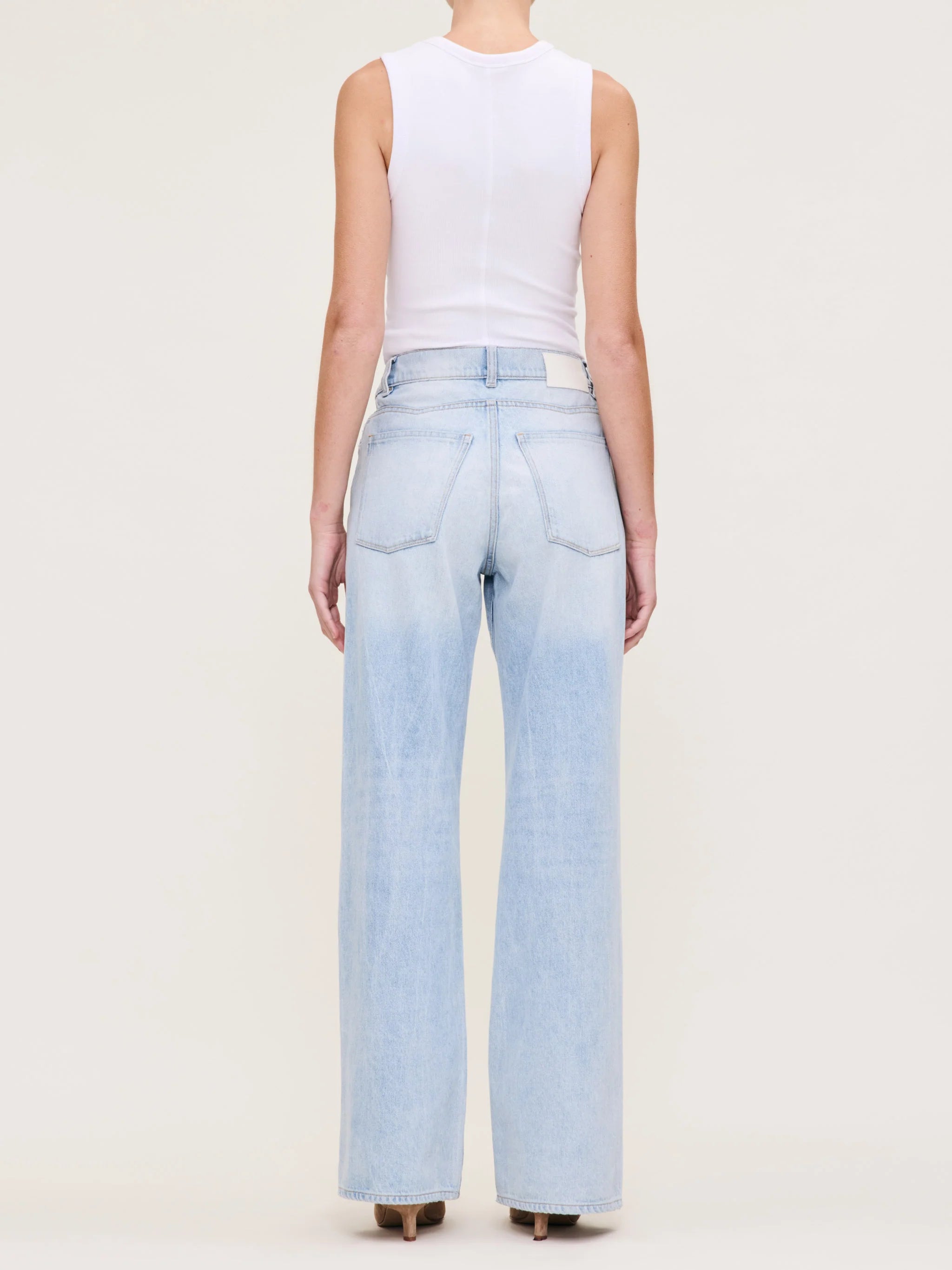 Desi Boot High Rise 32 Jeans for Women - Blue Mist Wash Denim Pants, Comfortable & Stylish for Casual Wear and Night Out