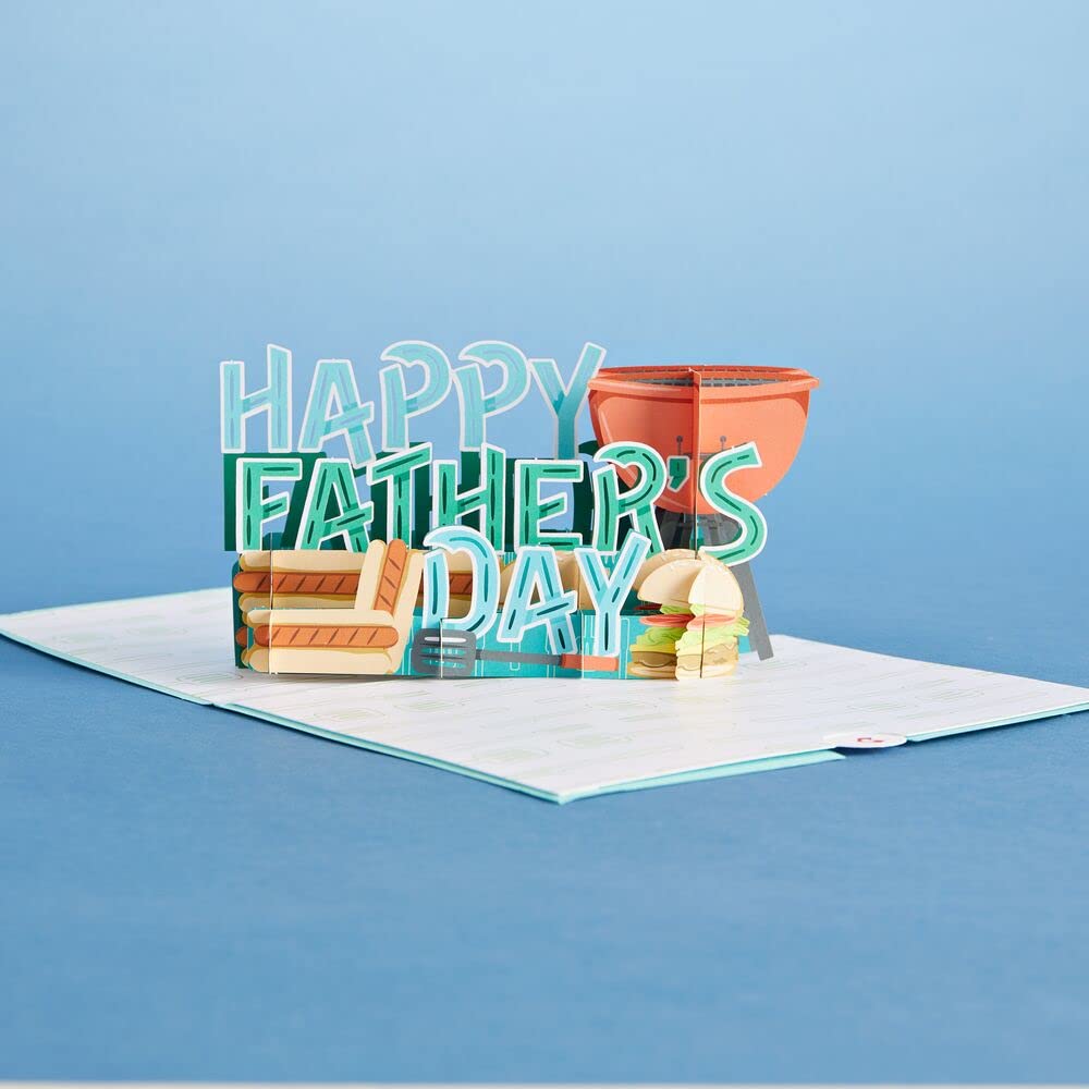Best Flippin' Dad 3D Pop-Up Father's Day Card - Handcrafted Greeting Card for Dad, Husband, Grandfather - Unique 5
