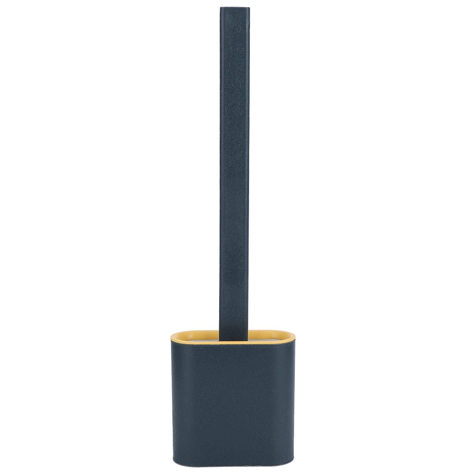 Anti Rust Toilet Bowl Brush and Holder Set - Quick Drying, Long Handle Ergonomic Design for Effective Bathroom Cleaning - Perfect for Toilet Scrubbing and Stain Removal (Dark Gray) - Ideal for Home, Apartment, and Commercial Restroom Maintenance