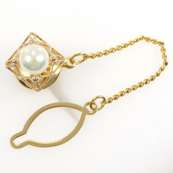 18K Yellow Gold Pearl Pin Brooch - Elegant Vintage Pearl Jewelry for Women - Perfect for Weddings, Parties & Special Occasions