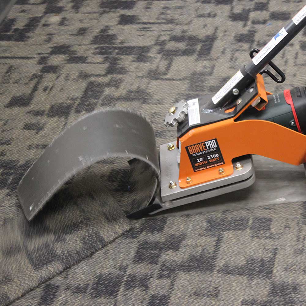 Brave 10-Inch Electric Floor Stripper - Heavy Duty Floor Stripping Machine for Hardwood, Tile & Vinyl - Perfect for Home Renovation & Commercial Use