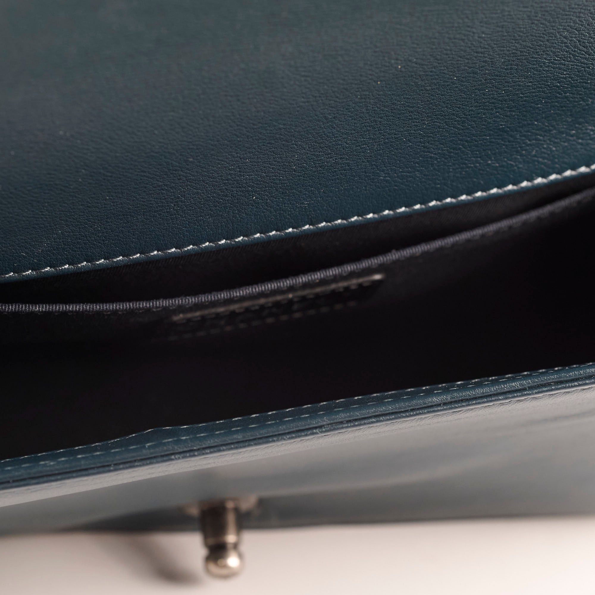 Chanel Old Medium Boy Bag in Cordoba Paris Navy & Dark Green - Luxury Crossbody Bag for Women, Perfect for Date Night & Evening Events