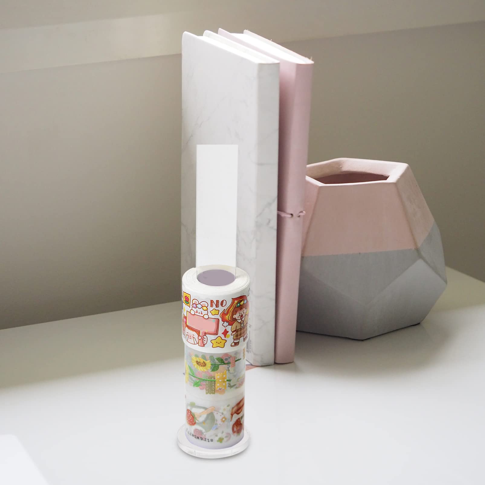 2 Sets Washi Tape Holders - Adhesive Tape Display Stands for Office & Home Stationery Organization - Perfect for Craft Rooms, Desks, and DIY Projects