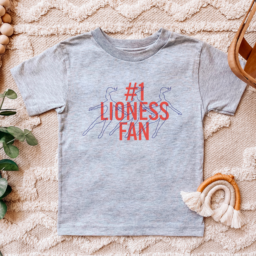 #1 Lioness Fan Kids T-Shirts - Cute & Comfortable Girls' Graphic Tees for Soccer Fans, School & Playtime