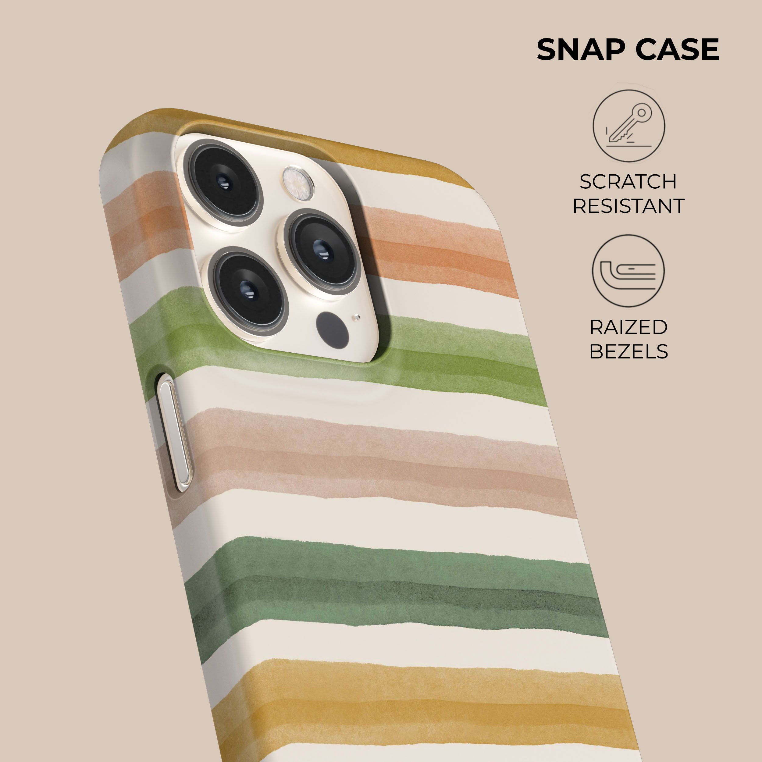 Premium Earthen Lines Phone Case - Durable & Stylish Protective Cover for iPhone & Android - Perfect for Everyday Use, Travel & Outdoor Adventures