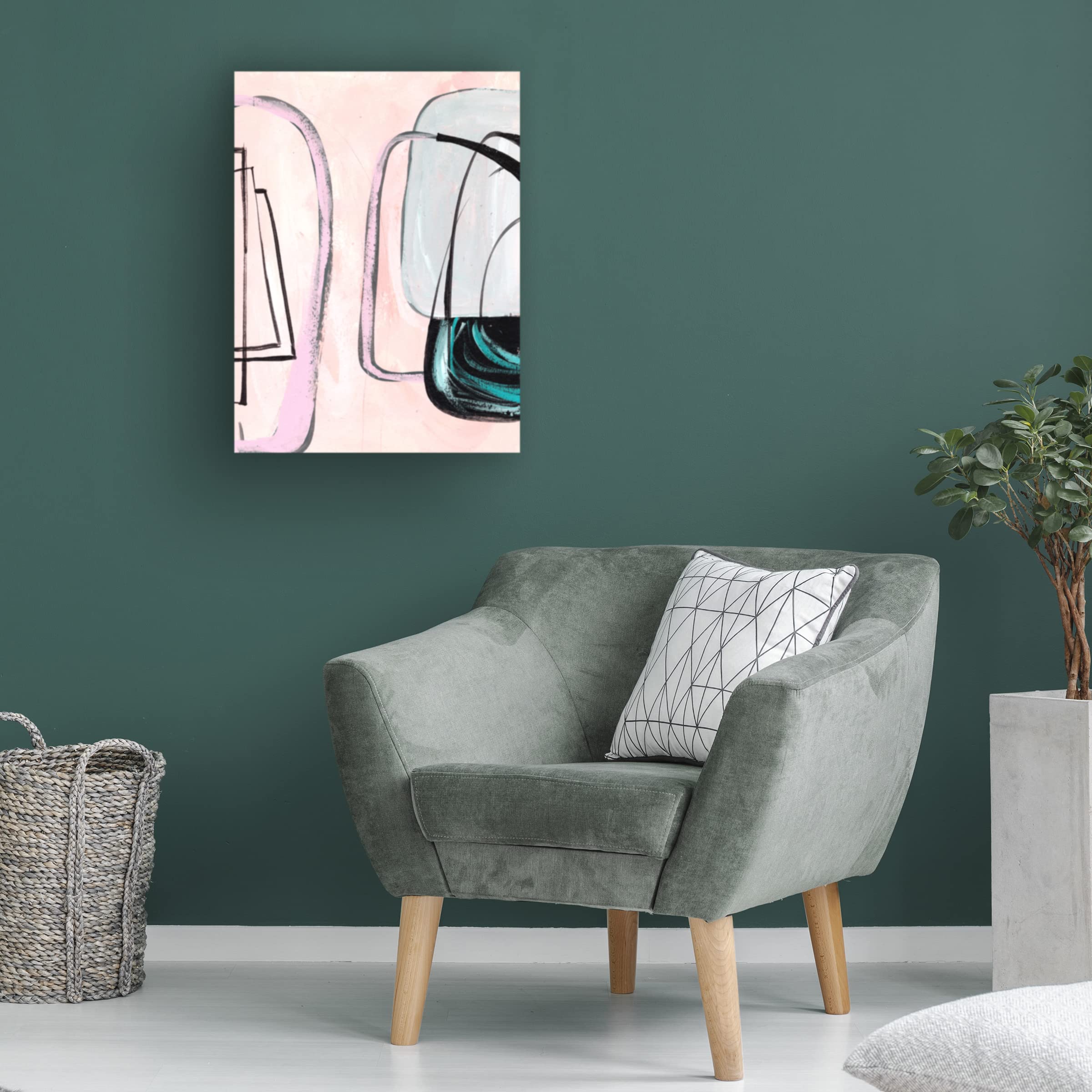 Trademark Fine Art 'Lumiere Rose III' Floral Canvas Wall Art by Melissa Wang - Elegant Home Decor for Living Room, Bedroom & Office