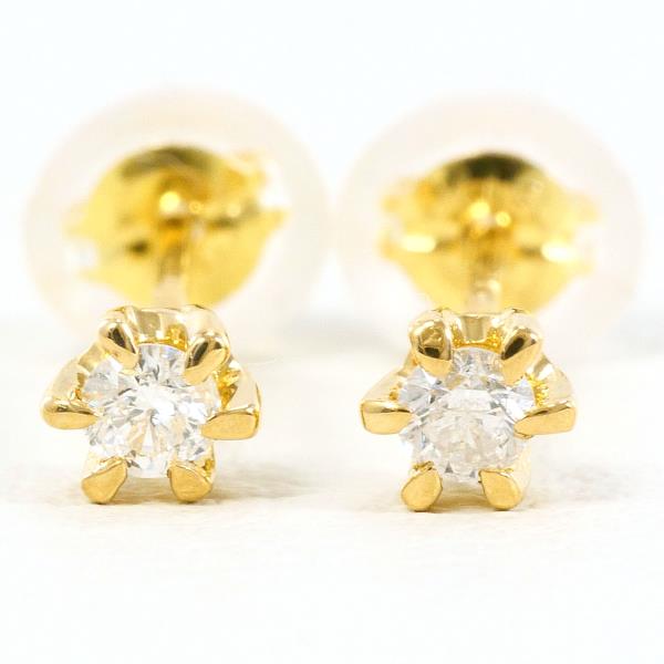 18K Yellow Gold Diamond Earrings for Women - Luxury Dainty Stud Earrings for Everyday Wear & Special Occasions | Perfect Gift for Anniversary, Birthday & Valentine's Day