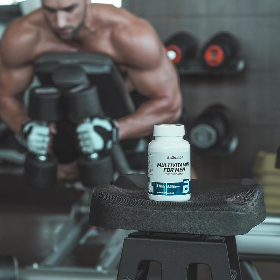 BioTechUSA Multivitamin for Men - 60 Tablets with Essential Vitamins & Minerals for Energy, Immunity & Overall Health | Daily Supplement for Active Men & Fitness Enthusiasts