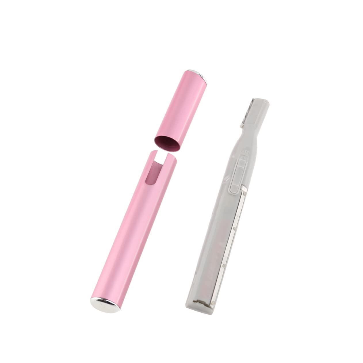 Electric Eyebrow Trimmer for Women - Rechargeable Eyebrow Razor & Facial Hair Shaver with Comb - Portable & Painless Grooming Tool (Pink, Battery Included) - Perfect for Travel, Home Use & Salon Styling